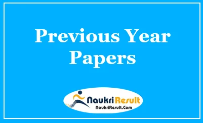 Previous Year Papers