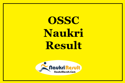 OSSC Assistant Scientific Officer Result 2021 | Check Cut Off | Merit List