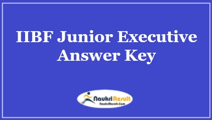 IIBF Junior Executive Answer Key