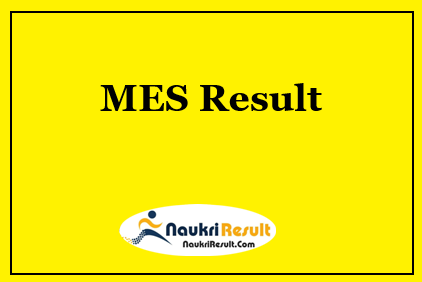 MES Draughtsman Supervisor Result 2021 | MES Cut Off | Merit List
