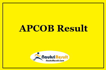 APCOB Staff Assistant Result 2021 | APCOB Cut Off Marks | Merit List