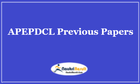 APEPDCL Energy Assistant Previous Question Papers PDF 
