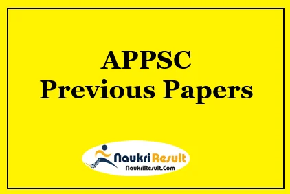 APPSC Previous Papers