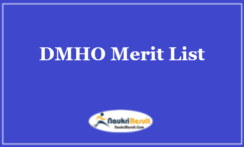 DMHO Kurnool Asha Merit List 2023 | Download Selection List