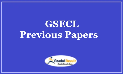 GSECL Previous Question Papers