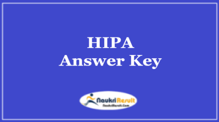 HIPA Departmental Exam Answer Key 2021 PDF | Exam Key | Objections