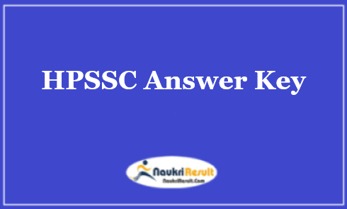 HPSSC Answer Key 2021 Download | Official Answer Key | Objections