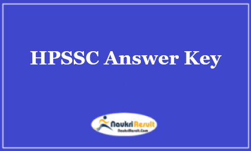 HPSSC Exam Key