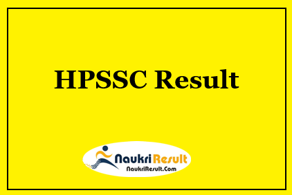 HPSSC Lineman Sub Station Attendant Result 2022 | Cut off Marks 