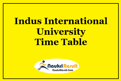 Indus International University Time Table