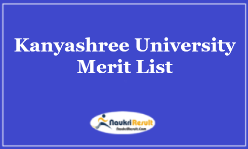 Kanyashree University Merit List 2023 | KU PG Rank List