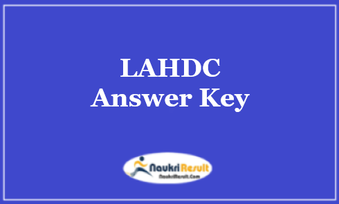 LAHDC Panchayat Accounts Assistant Answer Key 2021 PDF | Objections