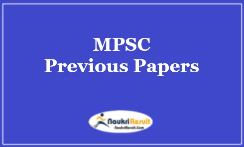 MPSC Previous Question Papers