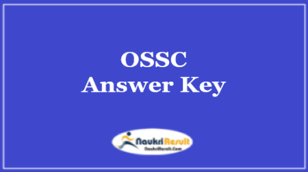 OSSC Small Savings and Financial Inclusion Officer Answer Key 2022
