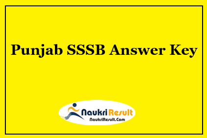 Punjab SSSB Junior Draftsman Answer Key 2021 | Exam Key | Objections