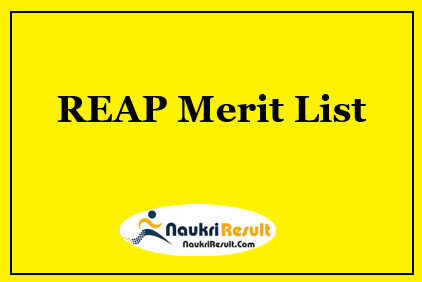 REAP Merit List 2023 | TFWS Selection List @ rtu.ac.in