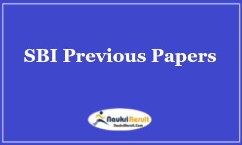 SBI Previous Papers