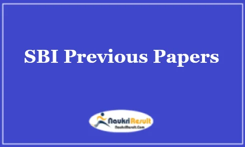 SBI Previous Papers