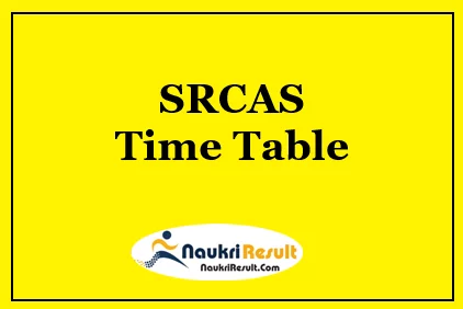 SRCAS Time Table