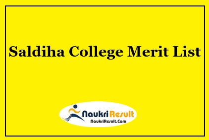 Saldiha College Merit List 2023 | 1st Merit List @ saldihacollege.com