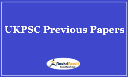 UKPSC State Engineering Services Exam Previous Question Papers PDF