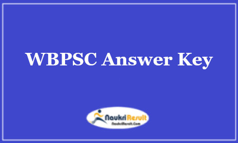 WBPSC Coordinator Mid Day Meal Answer Key 2022 | Objections