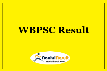 WBPSC Workshop Instructor Result 2021 | Cut Off Marks | Merit List