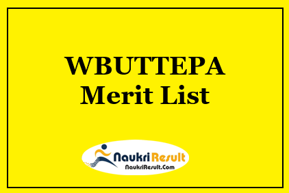 WBUTTEPA Merit List 2023 | BEd MEd Admission List