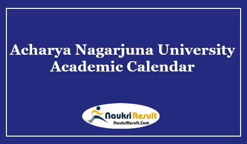 ANU Degree Academic Calendar