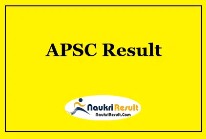 Assam PSC ASCO Result 2022 Download | Cut off Marks, Merit list