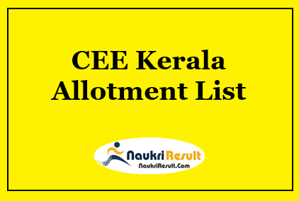 CEE Kerala PG Dental Allotment List 2021 | 1st 2nd & 3rd Allotment Result