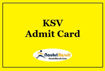 KSV Admit Card 2023 | Kadi Sarva Vishwavidyalaya UG & PG Exam Dates
