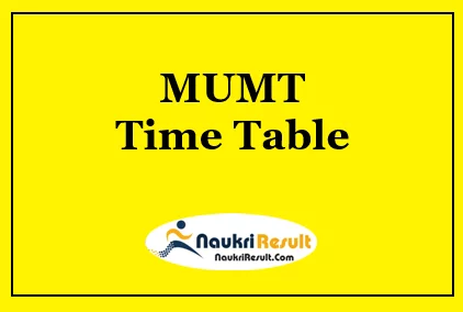 MUMT Time Table
