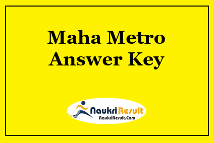 Maha Metro Technician Answer Key 2021 | Exam Key | Objections