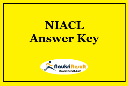 NIACL AO Answer Key 2021 | Administrative Officer Exam Key | Objections