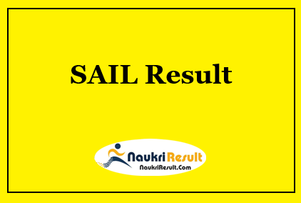 SAIL RMD Result 2021 Out | Mining Forema Cut Off Marks | Merit List