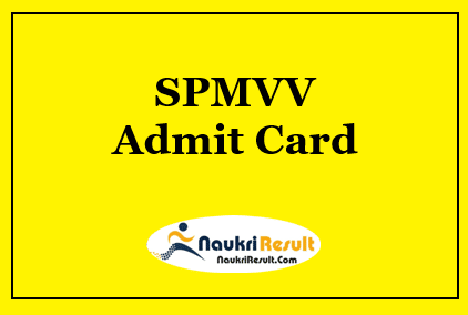 SPMVV Admit Card 2023 | UG & PG Exam Dates @ spmvv.ac.in
