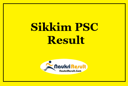 Sikkim PSC Inspector of Legal Metrology Result 2021 | Cut Off | Merit List