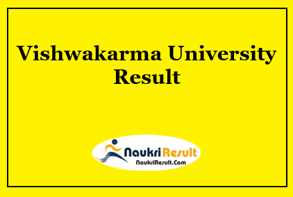 Vishwakarma University Result 2021 | UG & PG Semester Results