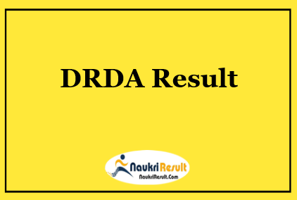 DRDA North Goa Result 2021 Download | Cut Off Marks | Merit List