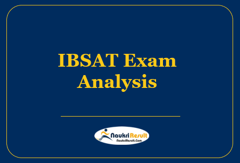 IBSAT Exam Analysis