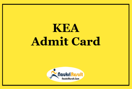 KEA AE JE SDA FDA Admit Card 2022 Download | Exam Date Out