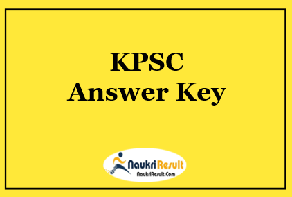KPSC Group C Answer Key 2021 Download | Exam Key | Objections