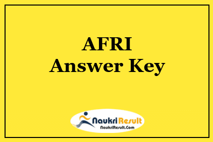 AFRI Group C Answer Key 2021 Download | AFRI Exam Key | Objections
