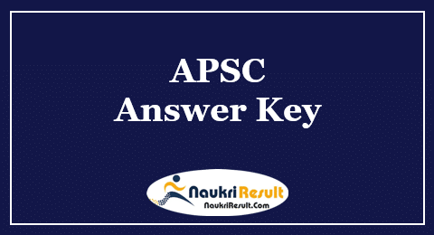 APSC Inspector of Statistics Answer Key 2022 | Exam Key | Objections