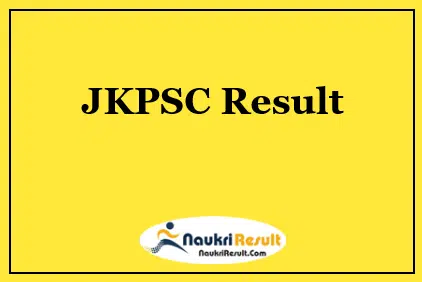JKPSC ARCS Result 2021 Download | Cut Off Marks | Merit List
