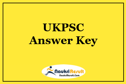UKPSC State Engineering Services Answer Key 2022 | AE Exam Key