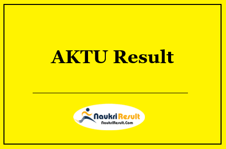 AKTU Assistant Professor Result 2022 | Cut Off Marks | Merit List