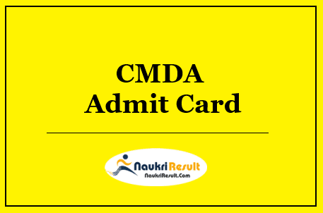 CMDA Chennai Assistant Planner Admit Card 2022 | Exam Date Out