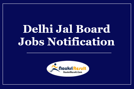 Delhi Jal Board Jobs